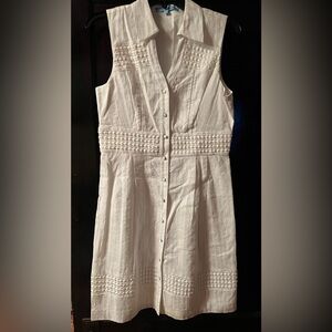 ANTONIO MELANI White Sleeveless Dress